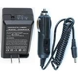 Car+Wall Battery Charger NP-BK1 for Sony CyberShot DSC-S750 S950 W180 W190  ....
