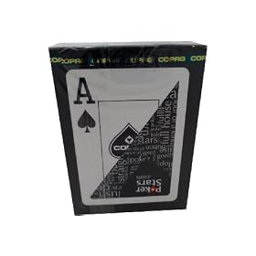 Cartamundi - 107885128 - Jeu de 54 Cartes - Format Poker - Jumbo Face - 2 Index - Dos Noir/Rouge - 100% Plastic