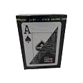 Cartamundi - 107885128 - Jeu de 54 Cartes - Format Poker - Jumbo Face - 2 Index - Dos Noir/Rouge - 100% Plastic