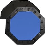 8 PLAYER OCTAGONAL TABLE TOP - BLUE - 48 INCH