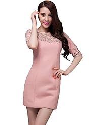 Wool Spring 2015 General Print Draped  Dress