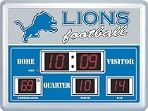 Detroit Lions 14"x19" ScoreBoard/Clock/Therm