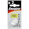 Twin Pack Energizer CR2430 3v Lithium button coin cell battery