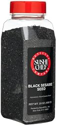 Sushi Chef Black Sesame Seed, 20-Ounce Plastic Containers (Pack of 2)