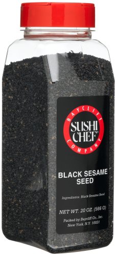 Sushi Chef Black Sesame Seed, 20-Ounce Plastic Containers (Pack of 2) by Black Sesame Seeds