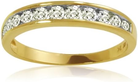 10K Yellow Gold Diamond Anniversary Ring ( 1/2ct available sizes 5-9) sz6.5