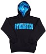 Girls Sweatshirt Gymnastics Hawaiian Style Black with Blue