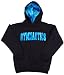 Girls Sweatshirt Gymnastics Hawaiian Style Black with Blue