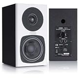 Fostex PMO.3W 3-Inch 2-Way Powered Digital Speaker System, White, Set of 2