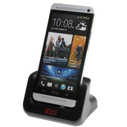 EZOPower Sync Transfer USB Cradle Desktop Charger Dock with Detachable Case Plate for the new HTC One (AT&T, T-Mobile, Sprint) EZOPower Sync Transfer USB Cradle Desktop Charger Dock with Detachable Case Plate for the new HTC One (AT&T, T-Mobile, Sprint)