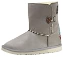 Golddigga Womens Button Boot Grey