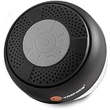 Bluetooth Shower Speaker, TaoTronics Water Resistant Portable Wireless Shower Speaker (Crisp Sound, Build-in Microphone for Hands-Free Calling, Solid Suction Cup)