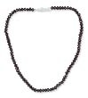 Garnet necklace, 'Scarlet Love'