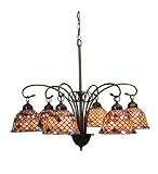 18634 - Fishscale Six-Light Chandelier