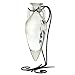 Large Amphora Tabletop Olive, Reed or Lamp Oil Glass Bottle Container ~ G1 Clear Roman Style Amphora Glass Bottle with Decorative Black Rod Iron Stand for Tabletop, Bar Top, Kitchen Counter or Patio.