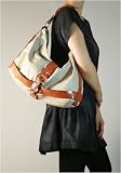 Beige Belted Hobo with Clasp