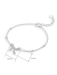 (X1000Diamond) 18K/750 White Gold Ribbon with Bezel Diamond Bracelet 6.5" + 1" (0.29ct, G-H Color, VS2-SI1 Clarity)