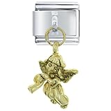 Musical Angel Religious Italian Charms Bracelet Link