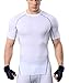 Panegy Men's Compression Short Sleeves Baselayer Underlayer Sportswear Shirt