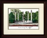 Ball State University Alma Mater Alma Mater 14x18 Lithograph in Mahogany Frame