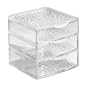 InterDesign Rain 3 Drawer Box, Clear