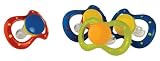 2pk 3D Butterfly Shaped Shield Pacifiers   6 months +