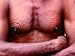 Man with Scarification, Middle Sepik, East Sepik, Papua New Guinea Places Photographic Poster Print by Peter Hendrie, 40x30