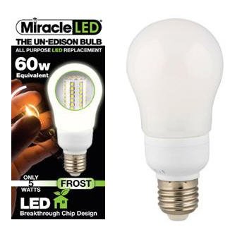 Miracle LED The Un-Edison Bulb- 60w Equivalent- Frost
