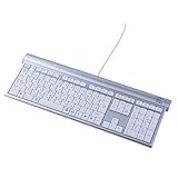 サンワサプライ USBハブ付スリムキーボード SKB-SL05UHSV