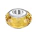 Boruo 925 Sterling Silver Czech Crystal Fascinating Facet Citrine Glass Charms Beads Spacers November Birthstone Solid Core Charm Fit Pandora Bracelets.