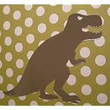 10 x 12 Dinosaur Boys Bedroom Peel and Stick On Acrylic Shatterproof Mirror Wall Art Applique by Mirror A-Peel