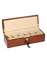 Rothenschild Accessories RS-807 DB Watch Box For 6 Watches Dark Burlwood
