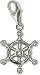 Chrysalis Charm Silver Plated Ships Wheel