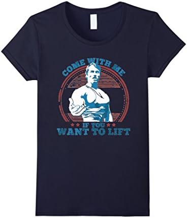 Women's Come with me if you want to lift T-Shirt XL Navy