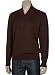 Joseph Abboud Men's Shawl Collar Sweater, Chocolate, X-Large