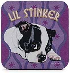 Lil Stinker Boston Terrier Foam Coaster