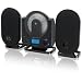 GPX HC208B Home Music System Vertical CD Player with AM/FM Radio and Digital Clock Includes Remote Control (Black)