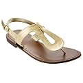 Women's Merona&reg; Eleora Flat Sandals - Gold Patent