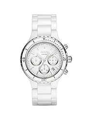 DKNY White Ceramic Chronograph Ladies Watch NY8187