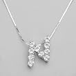 Necklace With 2.90ctw Genuine Topazes Crafted in 925 Sterling silver Length 16in