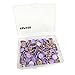 VAPKER 200 PCS Thumb Tacks Purple Plastic Round Head Thumbtacks