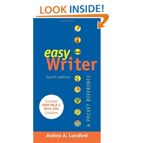 EasyWriter with 2009 MLA and 2010 APA Updates: A Pocket Reference