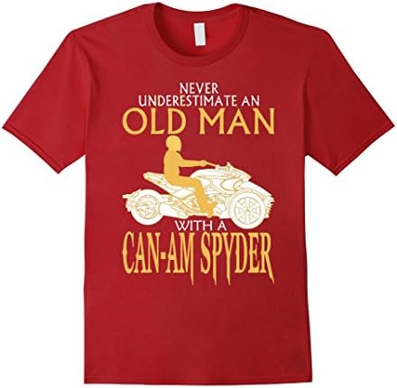 Men's Old Man With A Can-am Spyder 2XL Cranberry