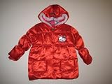 Hello Kitty Infants Girl Puffer Jacket Hoodie; Size: 2T, 3T OR 4T; Color: Red