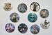 10 Final Fantasy Yuna Cloud Tidus & Characters Plastic Button Set ~1.75