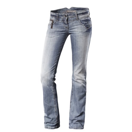 Timezone Damen Jeanshose/ Lang Slim Fit, 16-5272 Kairina, Gr. 27/34, Blau (3257 light crin Preisvergleich