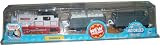 Trackmaster Road and Railway System - Thomas and Friends Motorized Road and Rail Battery Powered Tank Engine : Stanley the Tank Engine with Quarry Loaded Troublesome Truck and Empty Troublesome Truck