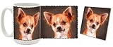 Chihuahua Mug & Coaster Gift Box Combo - Dog/Puppy/Canine Edition Beverage Drinkware