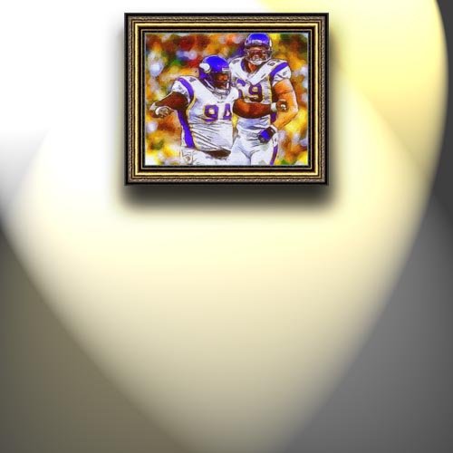 Completely Handpainted American Football Sport Painting, Custom Order FL963, Oil on Canvas, with Option to Paint Jerry, Brett & Co. from Any Other Favorite Photograph or Picture, Unframed, Size 20'' x 25