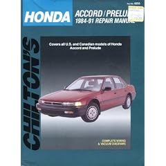 Honda Accord-Prelude 1984-91 Repair Manual (Total Car Care S)
